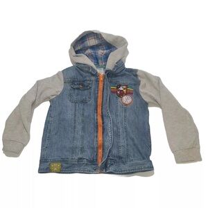 Kids Disney Parks Mickey Mouse Smore Adventures Blue Denim Jacket SIZE:3